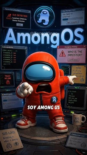 Existe un SO de AmongUs y es mejor que tus decisiones 💀🐧#linux #distros #so #amongos #sus #humor