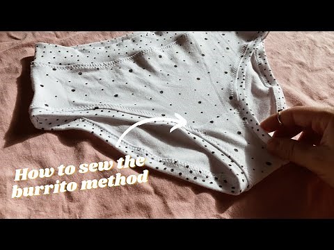 How to sew enclosed crotch/ gusset seams using the Burrito Method | Lingerie sewing tutorial