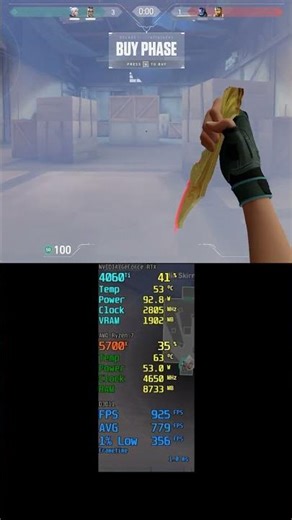 +740 FPS RTX 4060 Ti + Ryzen 7 5700x - Valorant Skirmish 2v2 04/2026 #shorts