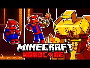 I Survived 100 DAYS as LAVA SPIDERMAN in HARDCORE Minecraft!