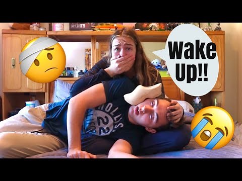GETTING HIT IN THE HEAD Then PASSING OUT! *PRANK ON GIRLFRIEND*