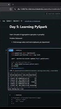 PySpark Series Day 5: groupBy Explained (Pandas vs PySpark) #pyspark #python #coding