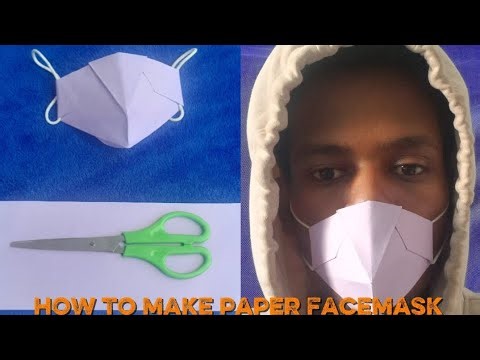 How to Make a Paper Face Mask 😷 Easy DIY Craft