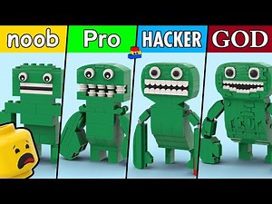 LEGO Jumbo Josh: Noob, Pro, Hacker, and God Tutorials // Garten of Banban