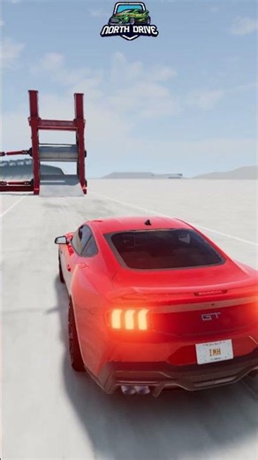 CAN THE FORD MUSTANG SURVIVE THIS BRAKE TEST?! 😱🛑 #shorts