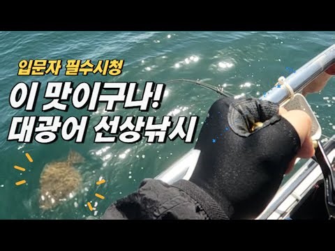 Fun! Delicious! Great halibut! (Korean boat fishing)