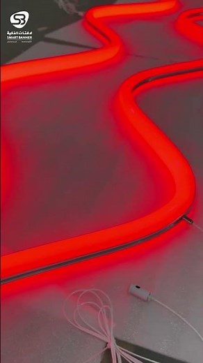 "Red Neon LED Light Strip – Wavy Installation!" 🔥