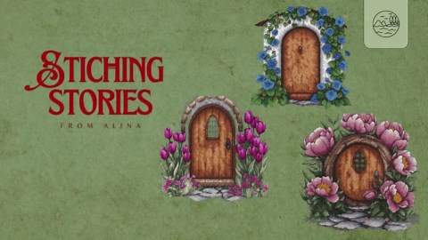 Botanical Ladybug Cross Stitch Pattern, Garden Insect Art, Round Hoop Embroidery (PDF) - Etsy