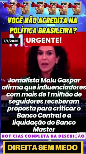 Malu Gaspar denuncia tentativa de manipulação digital contra Banco Central.