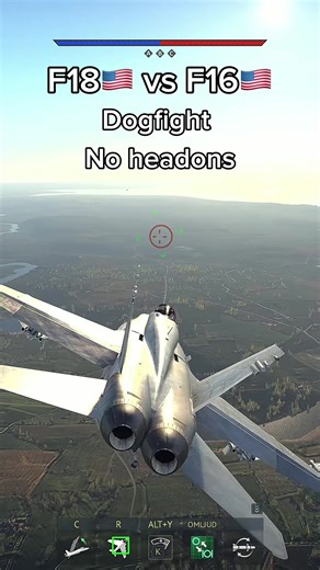 F18 vs F16 dogfight #CapCut #warthunder #warthunderplanes #warthundervideo #warthundertanks