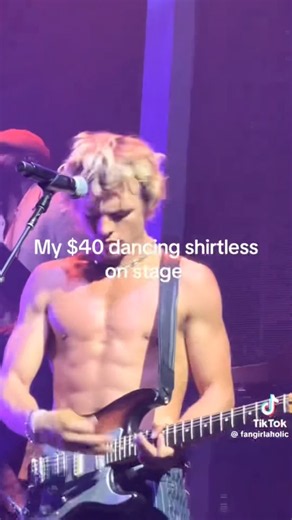 Ross Lynch shirtless | song is class a by almost monday