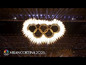 Olympic rings take center stage and ignite at Opening Ceremony | Winter Olympics 2026 | NBC Sports