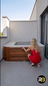 I Can't Believe This Actually Works! DIY Hot Tub 😳 #diy #hottub #balcony