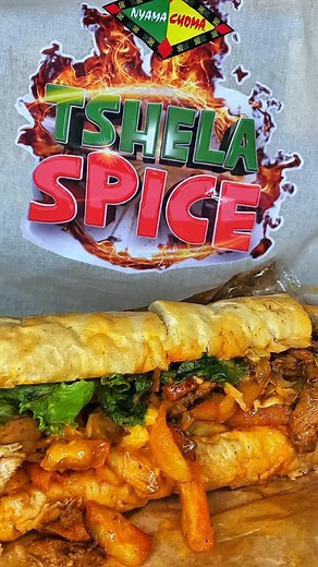 A proper #TshelaSpice Chicken Gatsby 😋 Flavour-packed and skaftin-worthy! From the first bite, you could taste the magic, and it’s all thanks to @nyama_choma_spices These spices take any meal to the next level - bold, rich, and full of vibe! Told you someone would want a skaftin! 😋👌🏽 Here’s how I made it: Chicken: Marinated in Chicken Spice & Grill Seasoning, fried, then set aside. Onions: Fried in the same oil with BBQ Spice, then the chicken was cut into strips and added back in with Sishe