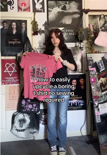 How to Upcycle a T-Shirt No Sewing Required (Easy Off-Shoulder)