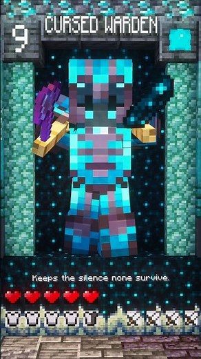Minecraft: Cursed Warden Armor Set #minecraft #shorts