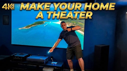 Turn your home into a theater with the Optoma CinemaX P2 4K UHD laser projector