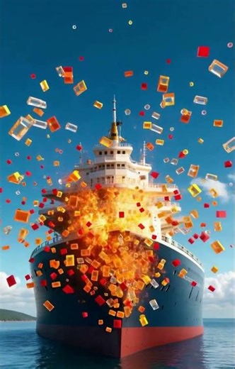 Tsunami Causes Explosion 😱 #lego