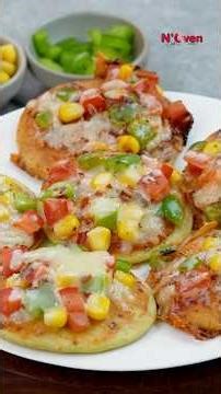 Healthy Mini Moong Dal Pizza | Veg Pizza #HealthyPizza #MoongDalPizza #HealthyPizza #MiniPizzaBites