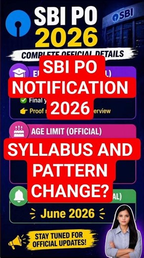 SBI PO 2026 🔥 | Upcoming bank exams #bankexam #shorts #sbi #sbipo #sbipo2026 #ibps #bankingaspirants