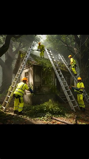 Rainy Forest Abandoned Home – Time Lapse #youtubeshorts #timelapse #shorts