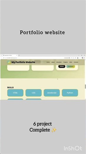 My Portfolio Website 💻✨ | HTML CSS JavaScript
