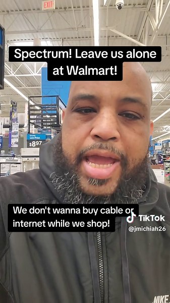 We don't go to Walmart to buy cable or internet! Spectrum, leave us alone! #fyp #spectrum #walmart #cable #internet