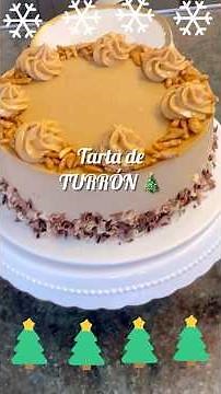 Tarta de mascarpone y turrón sin horno | Postre fácil de Navidad #receta #youtubeshorts #tartaturron