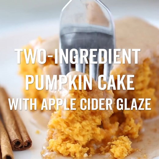 26K views · 63 reactions | It's all about the apple cider glaze when it comes to this two-ingredient pumpkin cake.  We don't always have time to make complicated desserts and this cake definitely wins all the awards when it comes to easy, delicious and a perfect for fall treat.  Recipe: https://noblepig.com/2008/11/the-pilgrims-would-approve/ | Noble Pig | Facebook