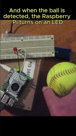 This AI Turns On an LED When It Sees a Ball | YOLO-World on Raspberry Pi 5 #YOLOWorld #RaspberryPi5