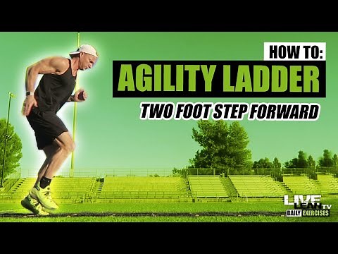 How To Do The AGILITY LADDER TWO STEP DRILL | Exercise Demonstration Video and Guide