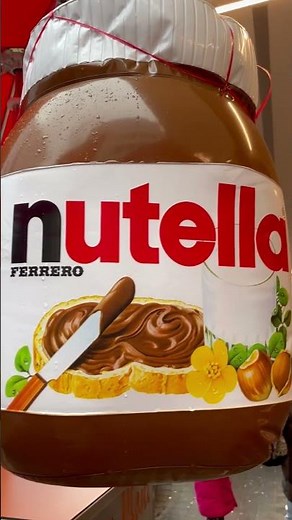 Popular Nutella #large xxl size #trend #satisfying #shortspeed