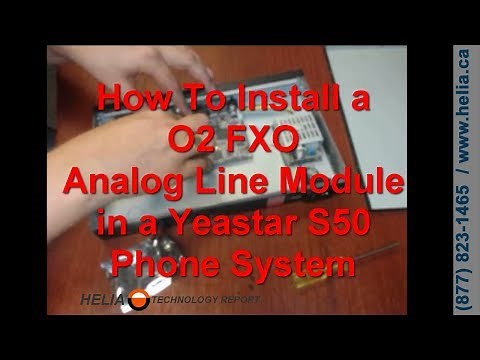 How To Install a O2 Analog FXO Line Card in a Yeastar S50 Phone System