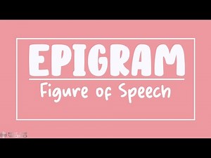 Epigram - Figure of Speech