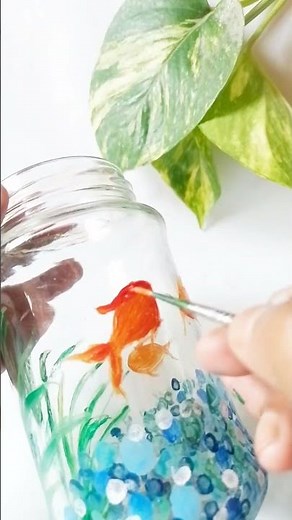 Transform Glass Jars with This Easy DIY Painting Hack! 🫶🏻💫🦋 Tiasha's World