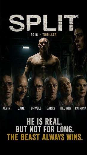🧠 One by One, the Personalities Return — Then The Beast Appears丨Split #shorts #movie #thriller