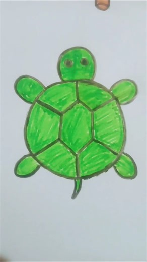 Cute 🥰 🥰 turtle 🐢🐢 drawing #easy tutorial #shorts video#