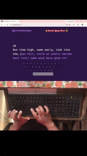 98 WPM Typing Speed on Computer Keyboard | Fast Typing Speed Test #raushantypingmaster