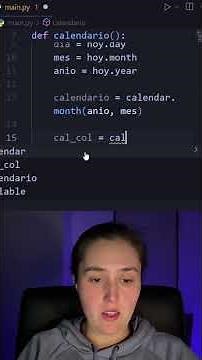 Con python hacer un calendario que marca la fecha de hoy