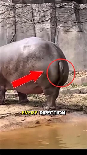 The Weirdest Attack of the Hippo🤯#animals #shorts