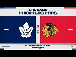 NHL Highlights | Maple Leafs vs. Blackhawks - November 15, 2025