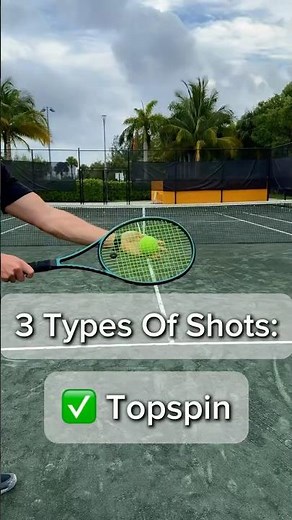 3 types of shots in tennis explained 👇
