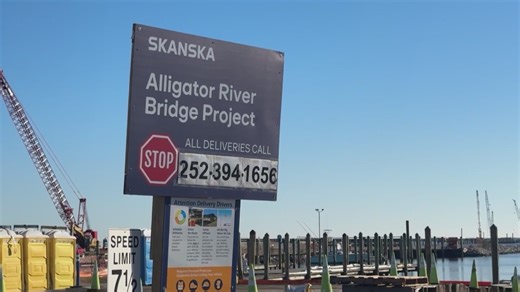 NC’s Alligator River Bridge replacement construction progresses