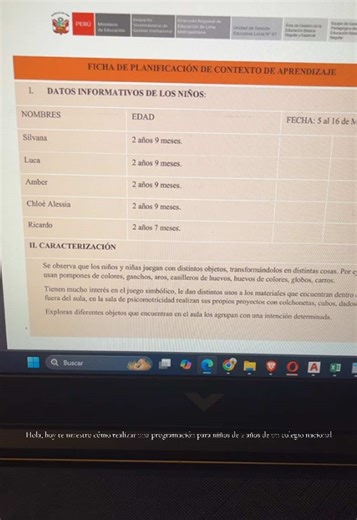 Programación educativa para niños de 2 años