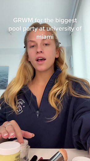 #universityofmiami #poolparty #partyschool #pool #tutorial #grwm | u miami pool party
