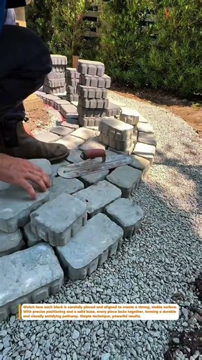 Perfect Paver Installation Process #shorts #DIY #construction