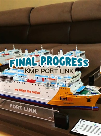 KMP Port Link Pengiriman ke Jakarta | Miniatur Kapal Ferry