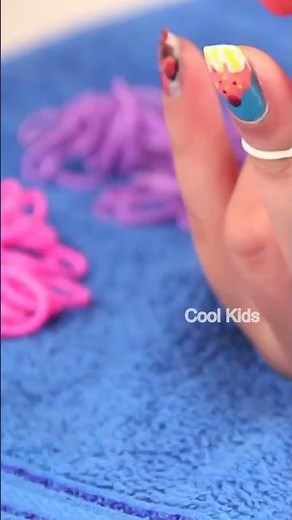 How To Make Rubber Band Bracelet | Colorful DIY Rubber Band | Simple Bracelet | #ytshorts