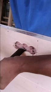 installation of embedded handles #woodworking #bengkelkayu #wood #automobile #satisfying