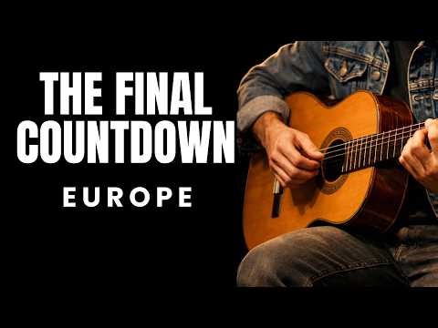 ( Slow Tempo ) The Final Countdown - Europe | Easy Fingerstyle Guitar TAB